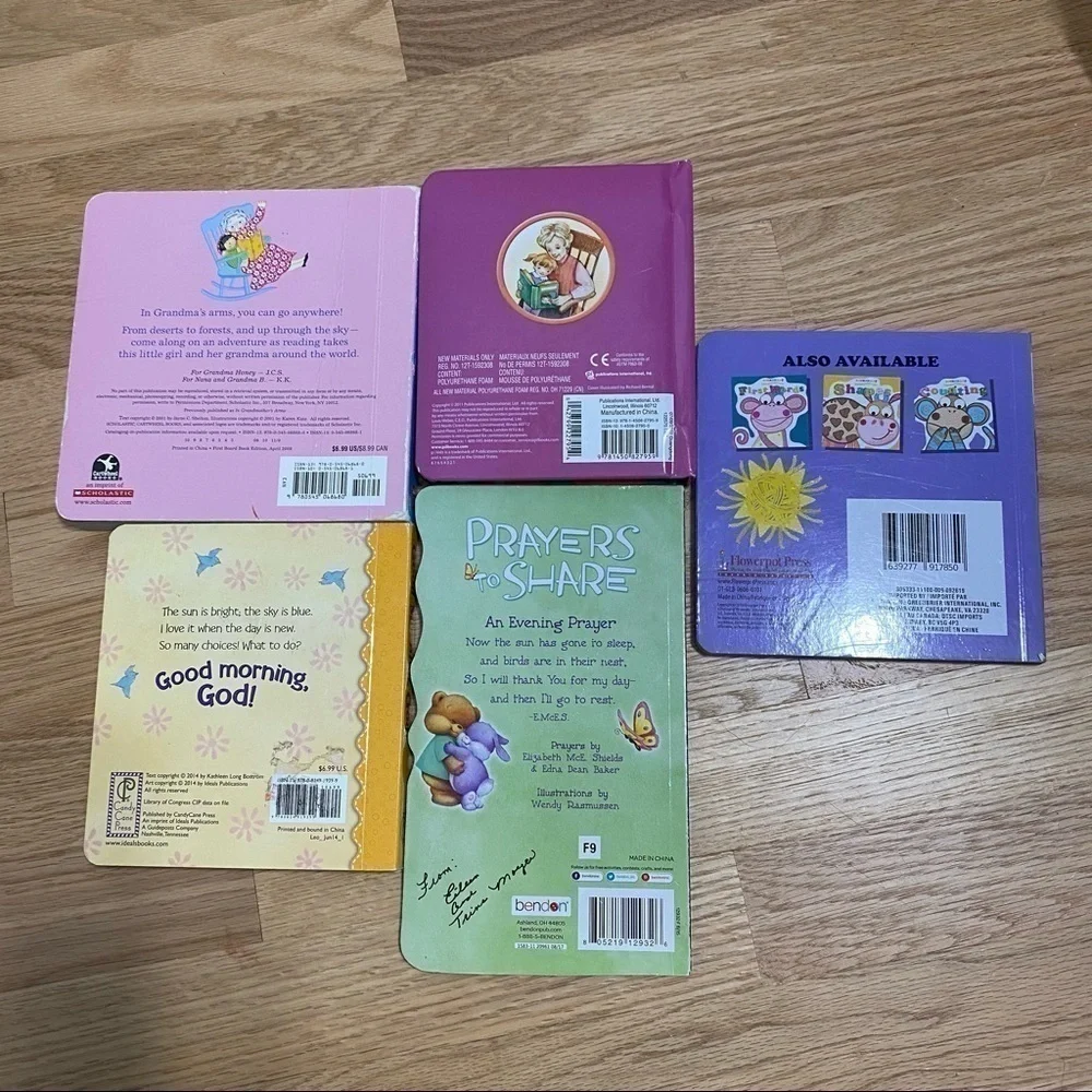 Children’s Board Book Bundle Good Morning God In Grandmas Arms Prayers Share